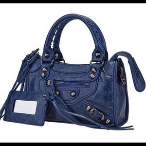 Mini motorcycle bag- blue
